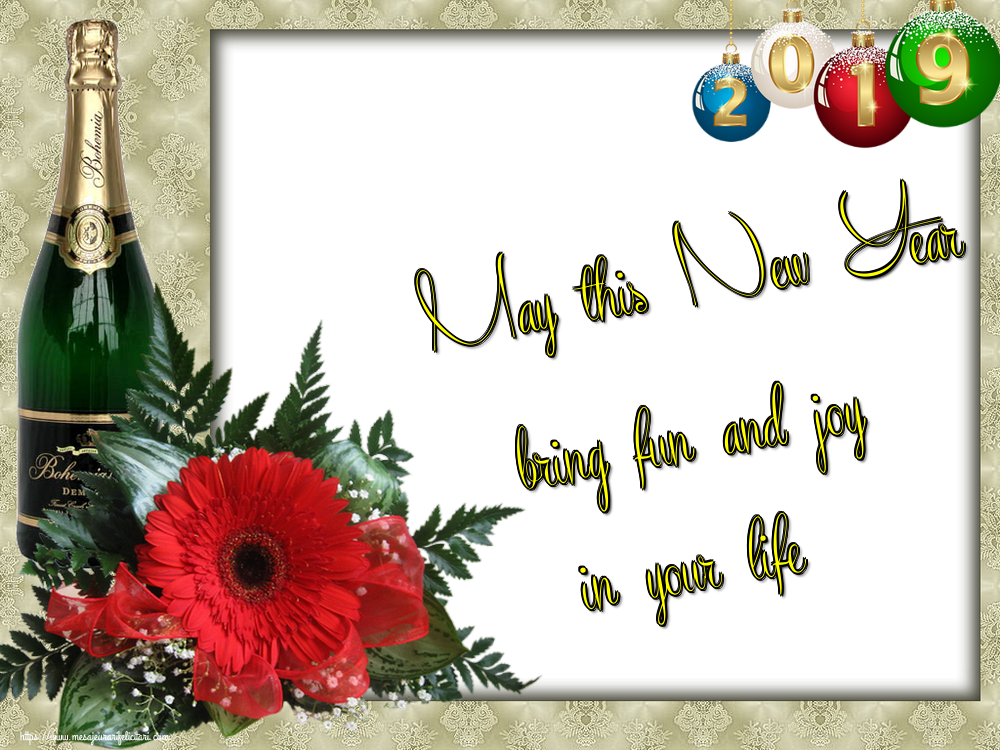 Felicitari de Anul Nou in Engleza - May this New Year bring fun and joy in your life
