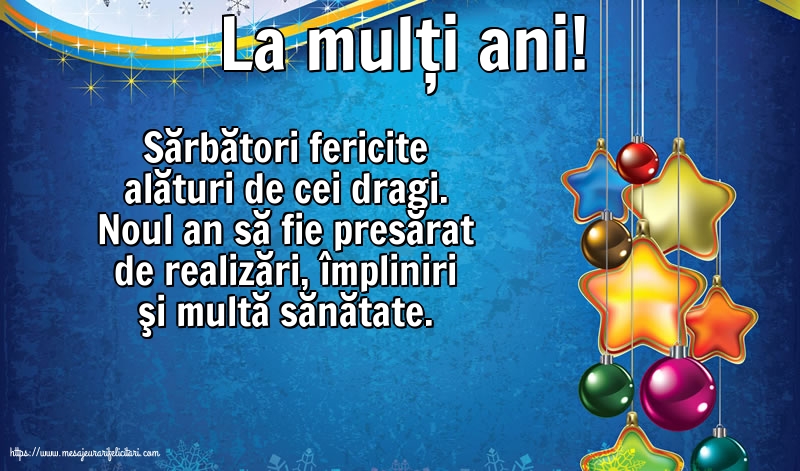 Anul Nou La mulți ani!