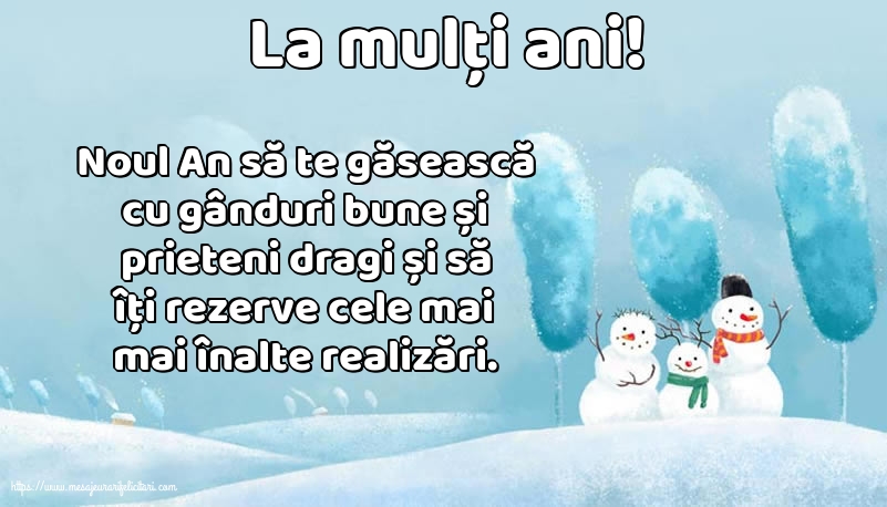Anul Nou La mulți ani!