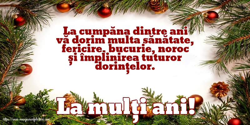 La mulți ani!