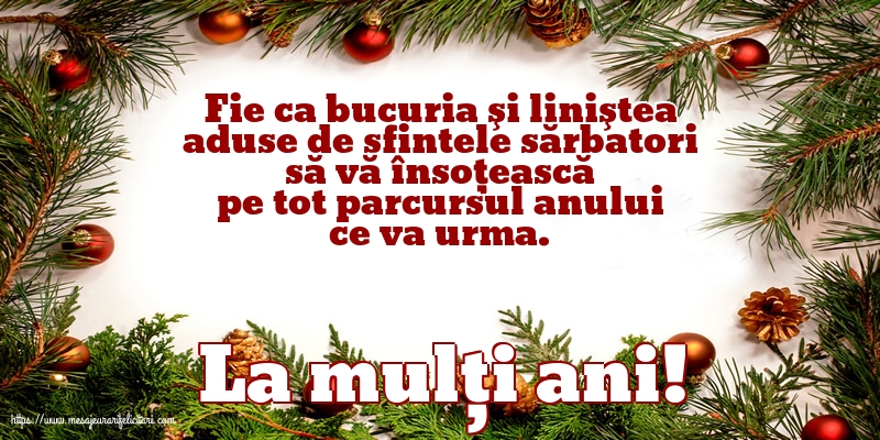 La mulți ani!