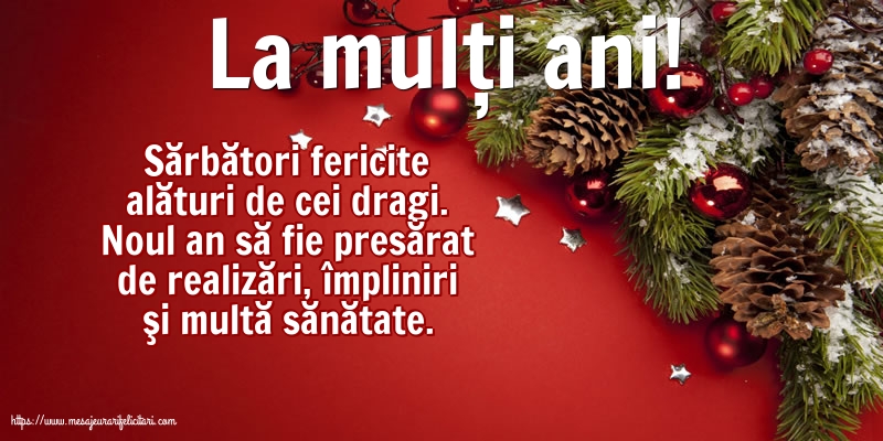 La mulți ani!