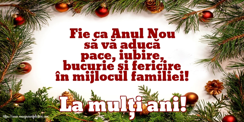 Anul Nou La mulți ani!