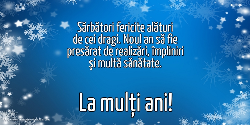 Anul Nou La mulți ani!