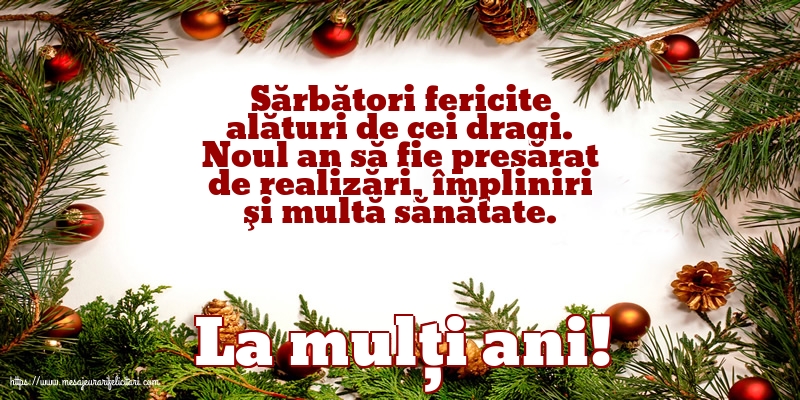 La mulți ani!