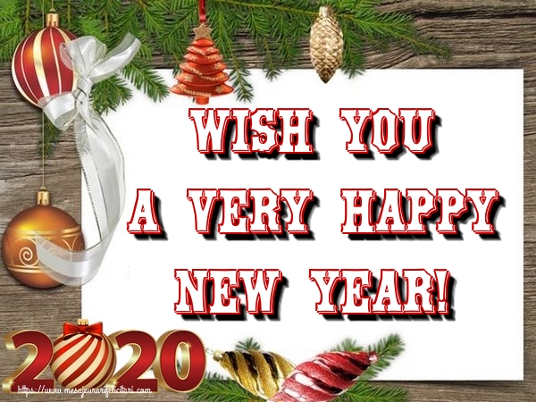 Anul Nou in Engleza - Wish you a very Happy New Year!