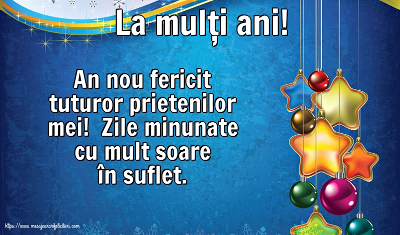 Anul Nou La mulți ani!