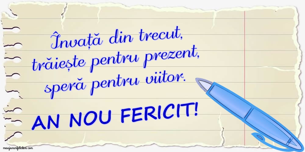 An nou fericit!