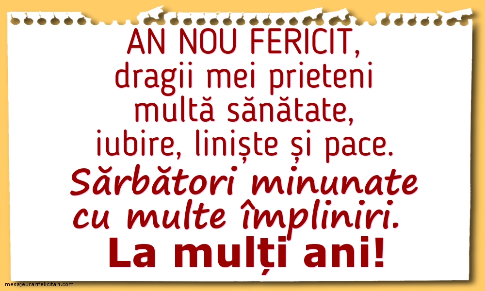 La mulți ani!