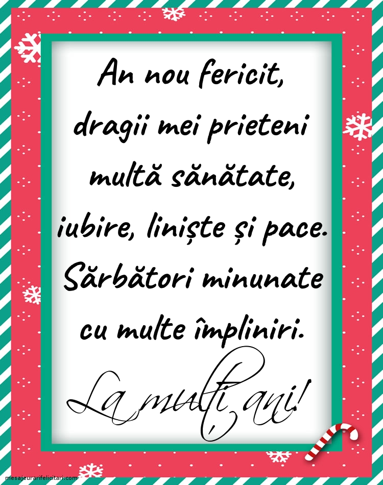 Felicitari de Anul Nou - La mulți ani! - mesajeurarifelicitari.com