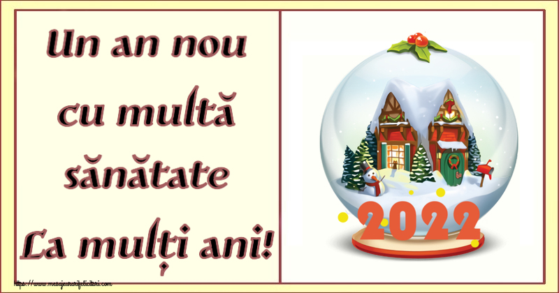 Felicitari de Anul Nou - Un an nou cu multă sănătate La mulți ani! - mesajeurarifelicitari.com