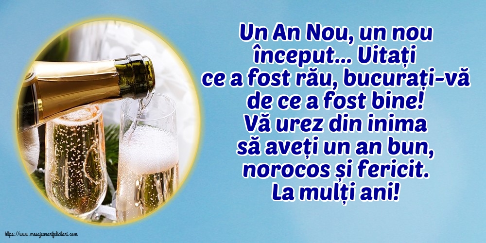 Anul Nou La mulți ani!