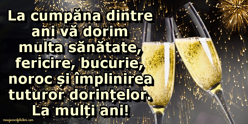 La mulți ani!
