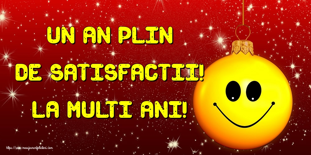 Un an plin de satisfactii! La Multi Ani!