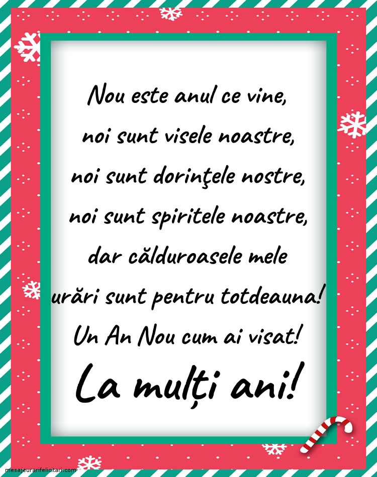 Felicitari de Anul Nou - La mulți ani! - mesajeurarifelicitari.com