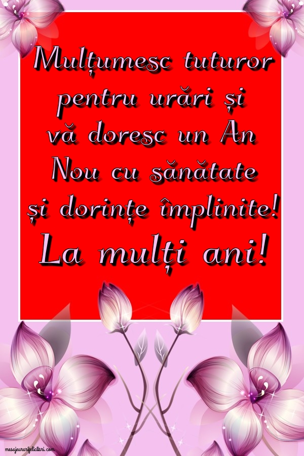 La mulți ani!