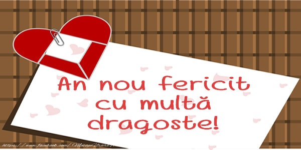 An nou fericit cu multa dragoste!