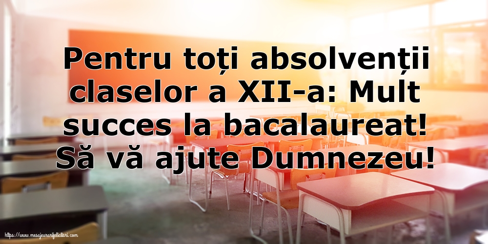 Bacalaureat Să vă ajute Dumnezeu!