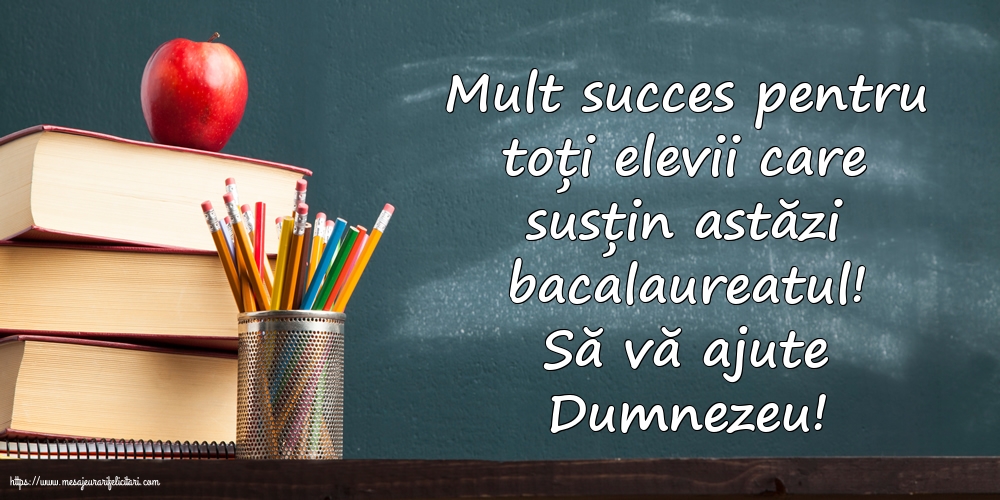 Bacalaureat Să vă ajute Dumnezeu!