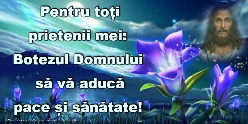 Botezul Domnului sa va aduca pace si sanatate!
