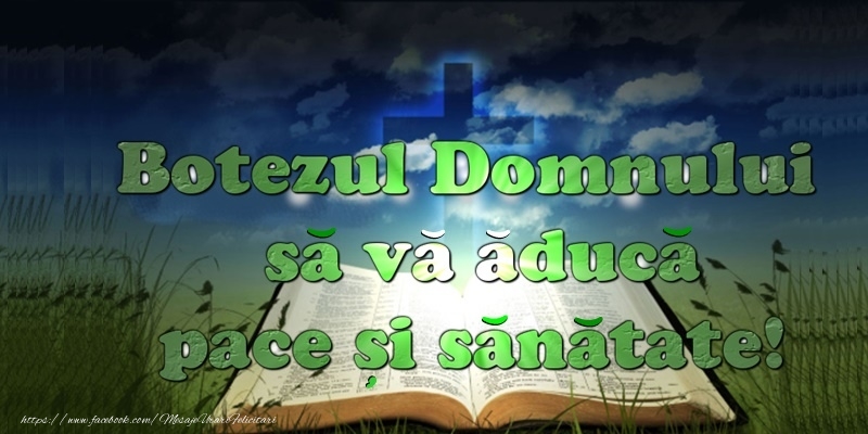 Botezul Domnului sa va aduca pace si sanatate!