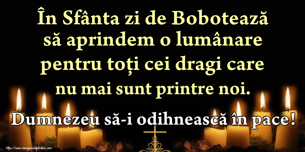 În Sfânta zi de Bobotează să aprindem o lumânare pentru toți cei dragi care nu mai sunt printre noi. Dumnezeu să-i odihnească în pace!