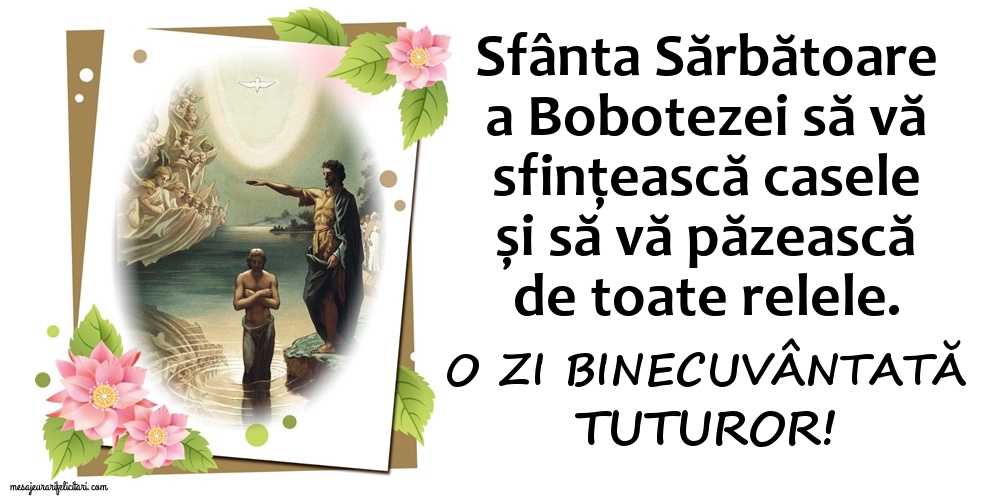 O zi binecuvântată tuturor!
