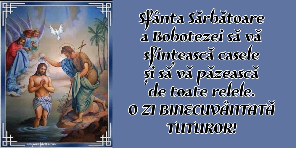 O zi binecuvântată tuturor!