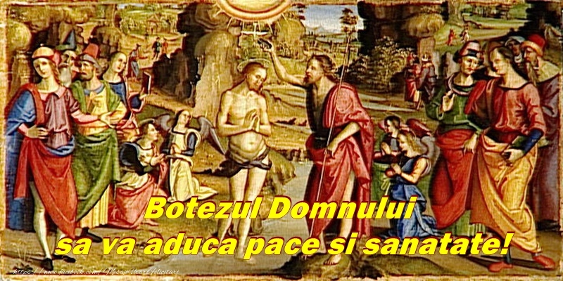 Botezul Domnului sa va aduca pace si sanatate!