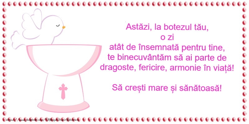 Dumnezeu sa va binecuvanteze noul nascut