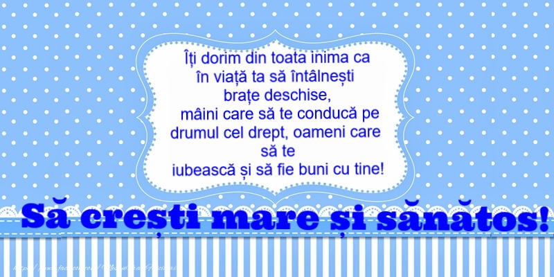 Dumnezeu sa va binecuvanteze noul nascut