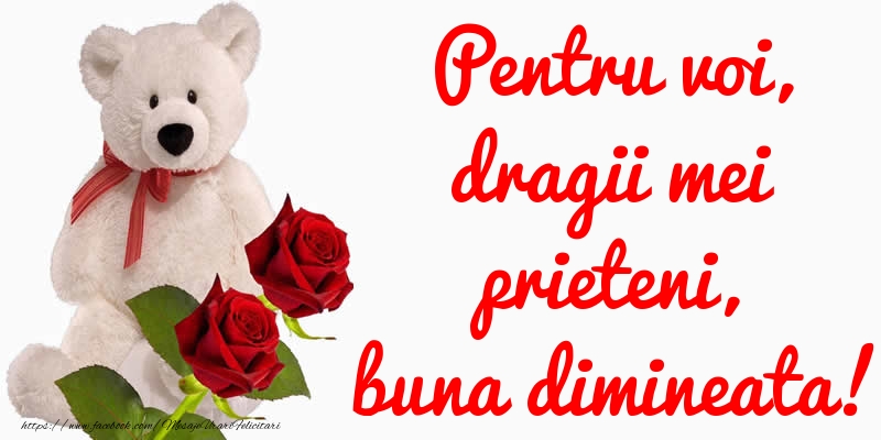 Pentru voi, dragii mei prieteni, buna dimineata!