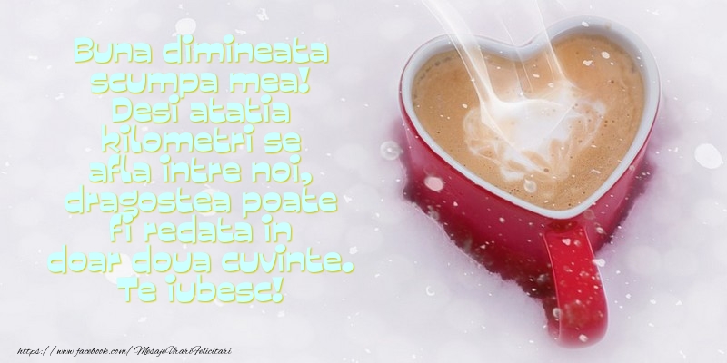 Buna dimineata scumpa mea