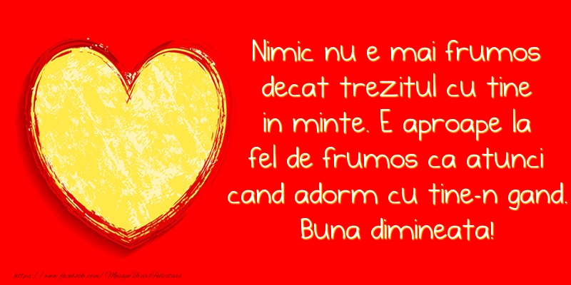 Buna dimineata!