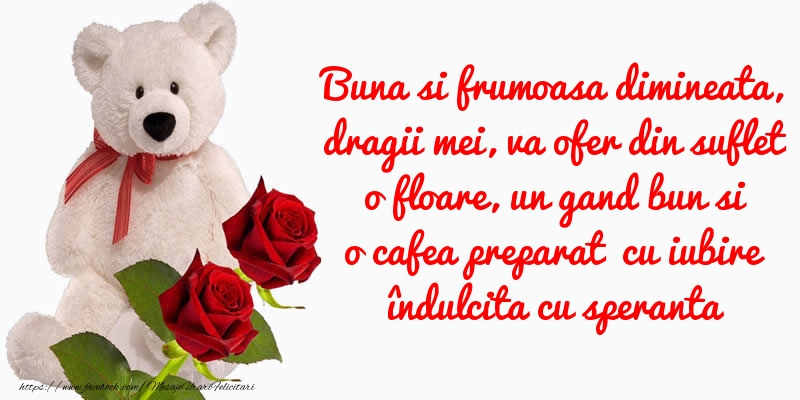 Buna si frumoasa dimineata