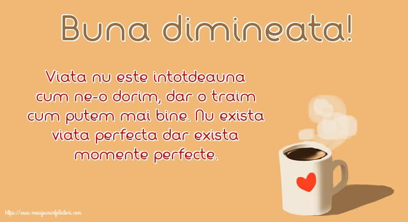 Buna dimineata!