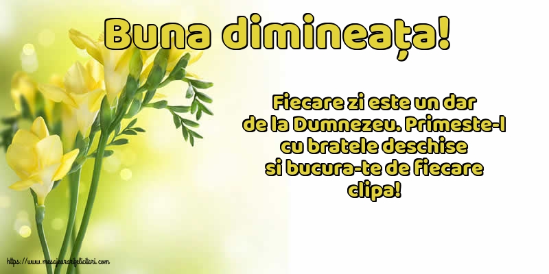 Buna dimineața!