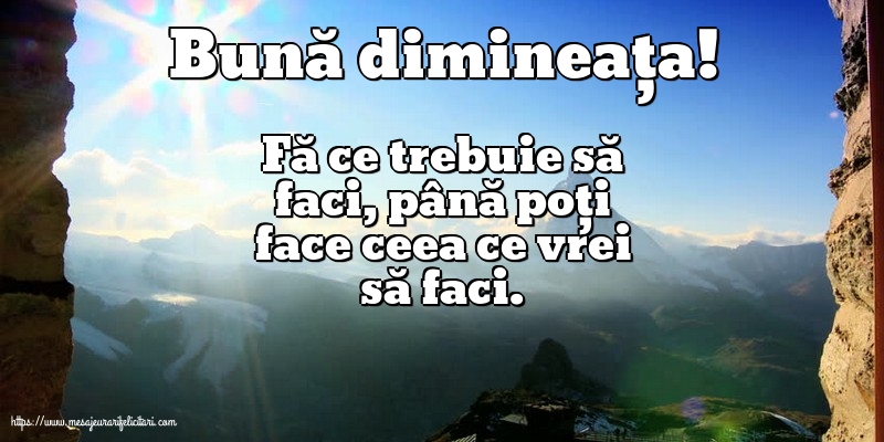 Buna dimineata Bună dimineața!