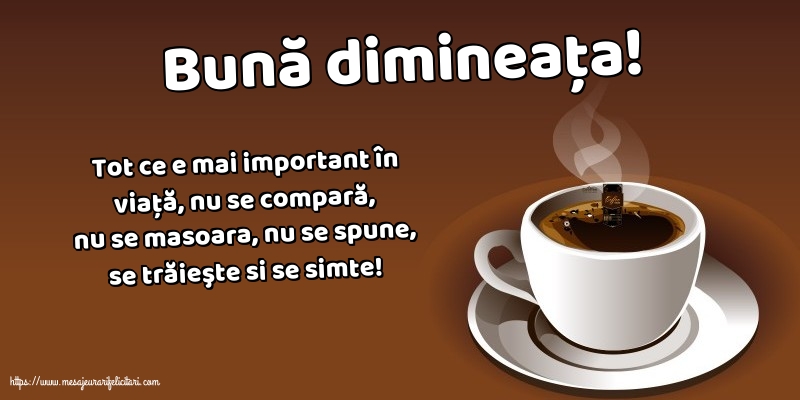 Buna dimineata Bună dimineața!