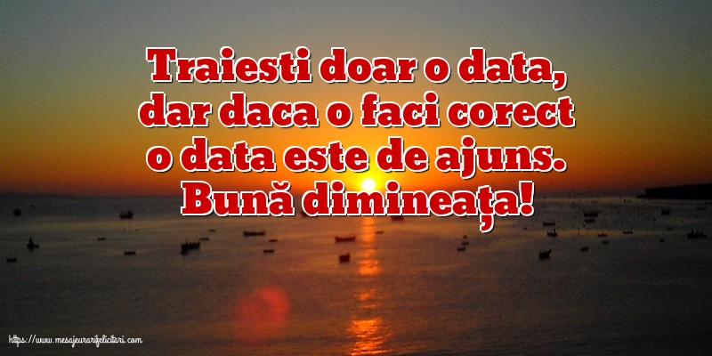 Buna dimineata Bună dimineața!