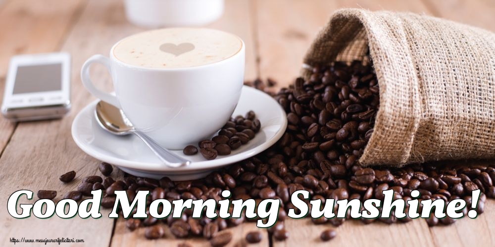 Felicitari de buna dimineata in Engleza - Good Morning Sunshine!