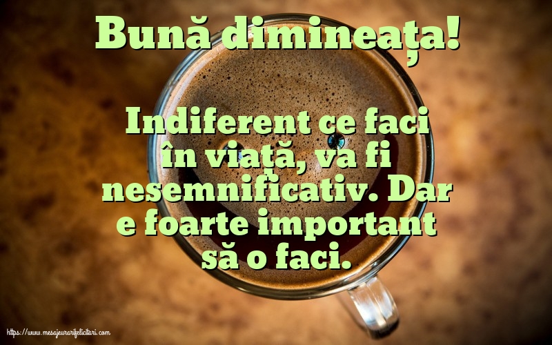 Buna dimineata Bună dimineața!