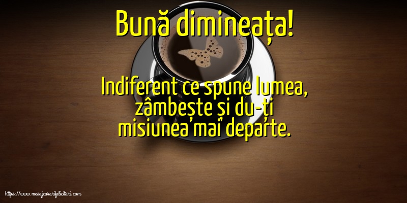 Buna dimineata Bună dimineața!