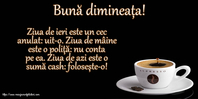 Bună dimineața!