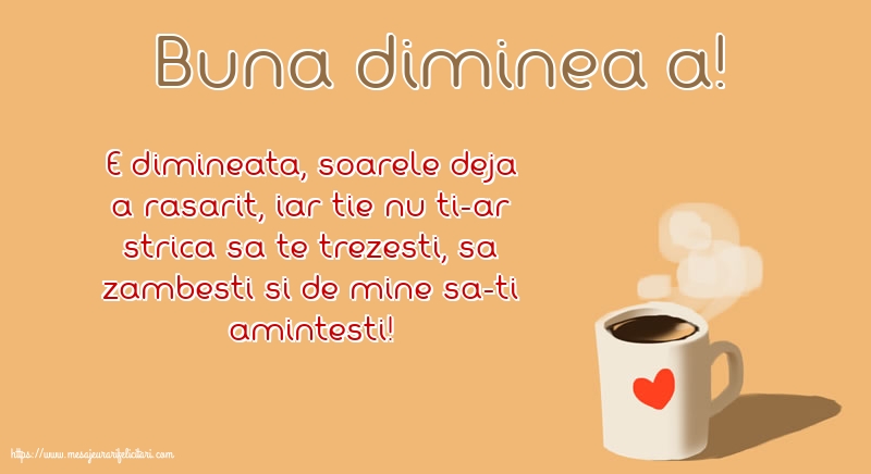 Buna dimineata Buna dimineața!