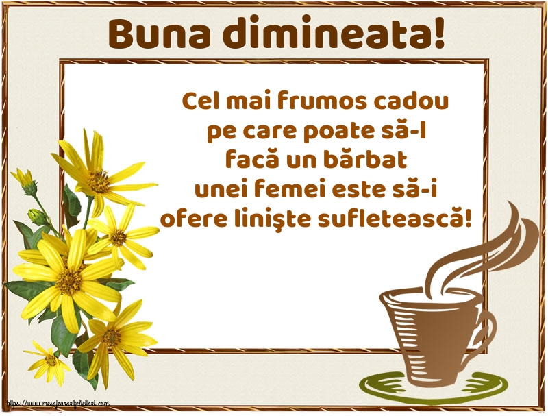 Buna dimineata!