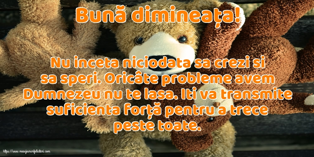 Bună dimineața!