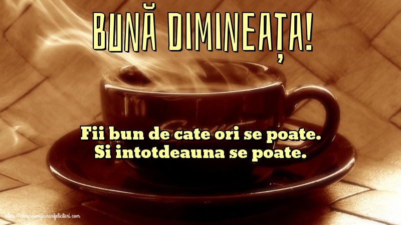 Bună dimineața!