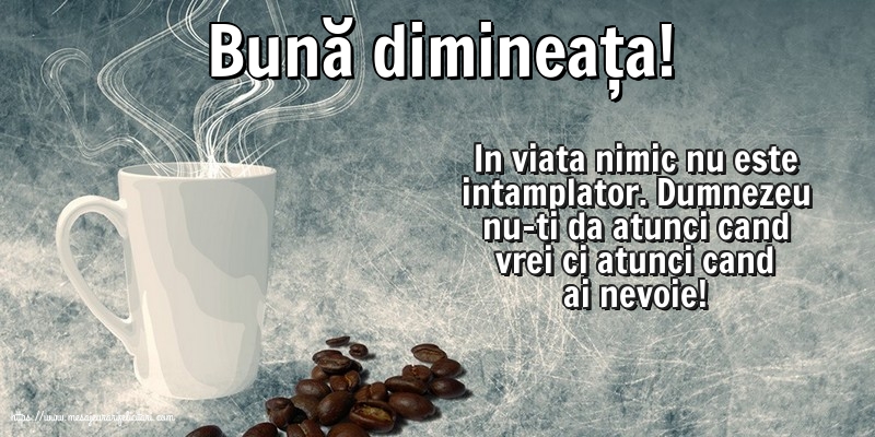 Buna dimineata Bună dimineața!