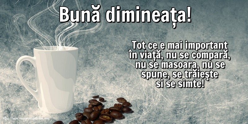 Buna dimineata Bună dimineața!